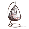 Modern Rattan Furniture Hanging Egg Shape Swing Chair